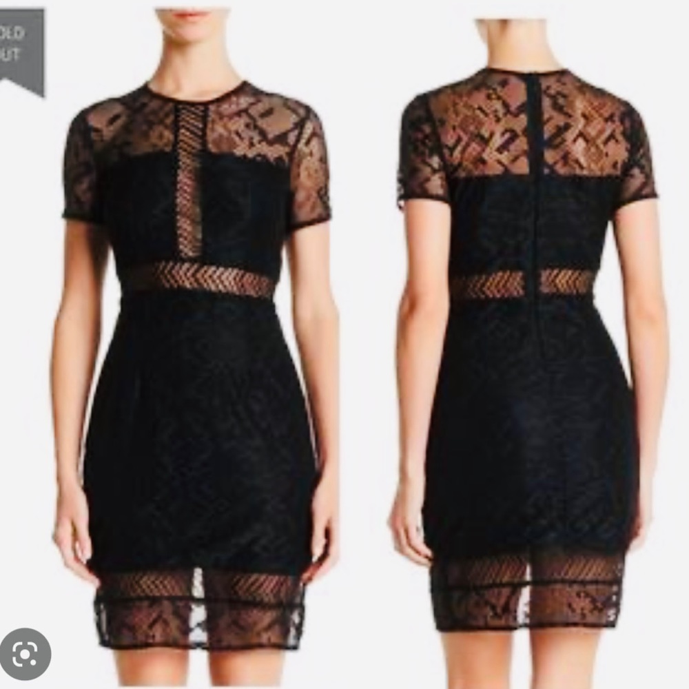 Elegant Black Lace Dress